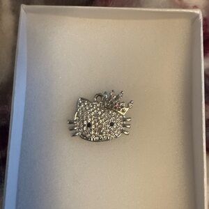 Hello Kitty Silver Necklace with Crystal Accents